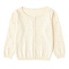 Curipeer Toddler Girl Thin Cardigan Sweater Long Sleeve Pompoms Knit