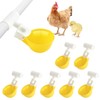 8PC Chicken Water Cups with PVC Tee Fittings for 1/2"