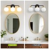 3 Light Bathroom Vanity Light, Black and Gold Bathroom Light