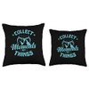 Collect Moments not Things Ice Climbing Throw Pillow