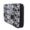 DonDon Women’s Purse Pattern Elephants Black White