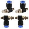 20Pcs OD 4mm Tube M5 Pneumatic Air Flow Speed Control