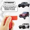 Yunukin Factory Bumper Tow Hook Covers Compatible with Jeep Wrangler