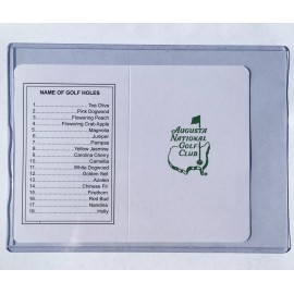 Masters 5 Augusta National Golf Club Course Scorecards UNSIGNED MASTERS Golf Card