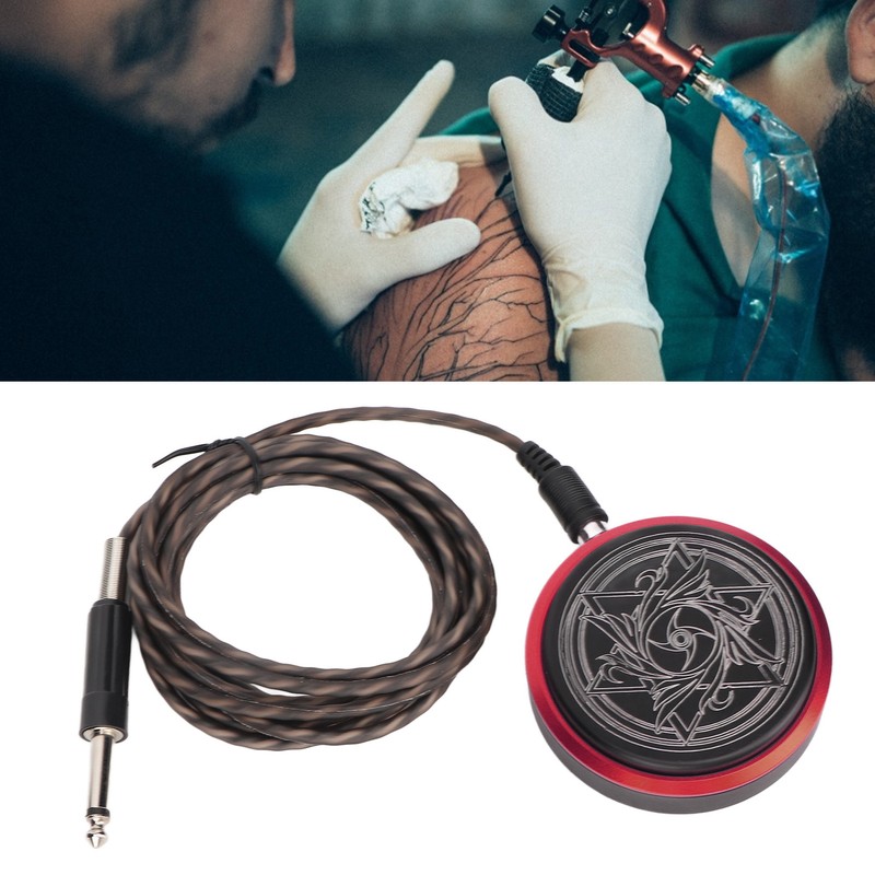 Tattoo Foot Pedal Round Shaped Prevent Slipping Stable Transmission Foot
