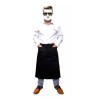 Like Shop Medio Mandil Gabardina, Algodon Para Mesero Color Negro.