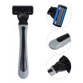 tienda chin Rastrillo Afeitar Hombre Mujer Con 6 Navajas Y 3 Cartuchos