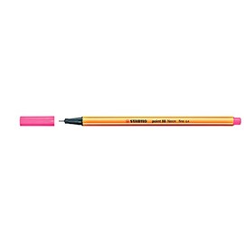 STABILO POINT 88 FINELINER PIGMENT LINER 88/040 (PACK OF 3) - FLUORESCENT RED