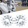 2Pcs Sprocket Gear Aluminum Anodic Oxidation Gears for Robots Machinery