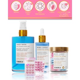 Truly Beauty Body Blemish Bundle - Back Acne Treatment - Full Body Exfoliator with Pimple Patches and Hydrocolloid, Proactive Acne Treatment - Body Acne Spot Treatment and Blemish Patches