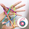 3Pcs Cats Cradle String Rainbow Colour Fumble Finger Thread Rope