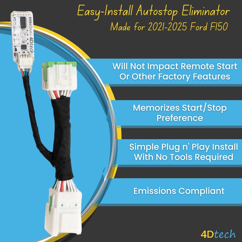 4D Tech Auto Start Stop Eliminator - Easy-Install Autostop Eliminator