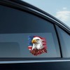American Eagle Flag Car Decal, Patriotic Vinyl Sticker, 3-Pack, Waterproof