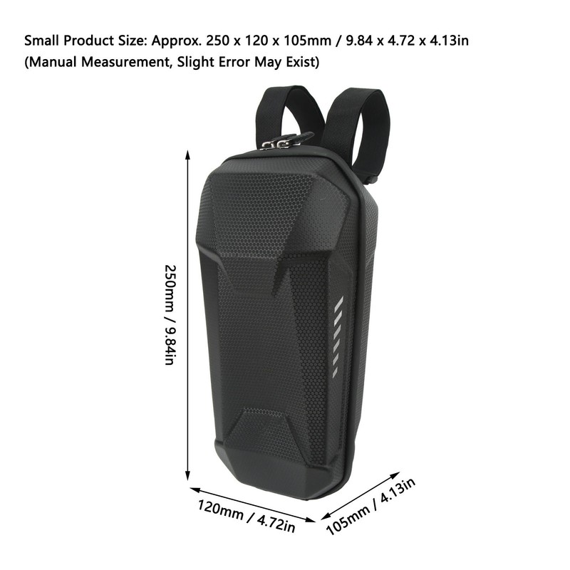 Electric Scooter Bag Large Capacity Hard EVA PU Waterproof Zipper