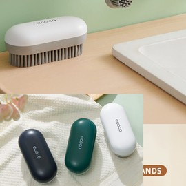 MEIJMJIA - Washing Brush, Cleaning Brush with Extra Hard Bristles for Cleaning Clothes, Shoes, Tiles, Kitchen, Bathroom (White/Without Handle)