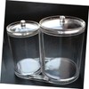 VICASKY Makeup Organizer Acrylic Storage Case for Cotton Swabs Pads