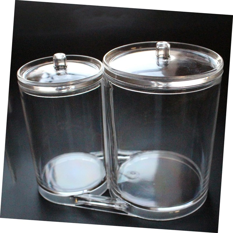 VICASKY Makeup Organizer Acrylic Storage Case for Cotton Swabs Pads