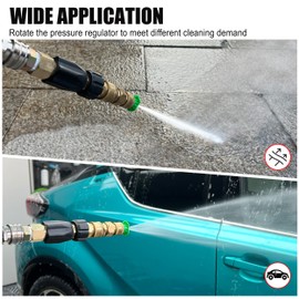 JOEJET Adjustable Pressure Regulator for Pressure Washer, Pressure Washer Regulator with M22 Connector, Rated up to 4000 PSI