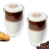 NORDIC SCHILLER Double-walled coffee glasses, latte macchiato glasses, double-walled, 2