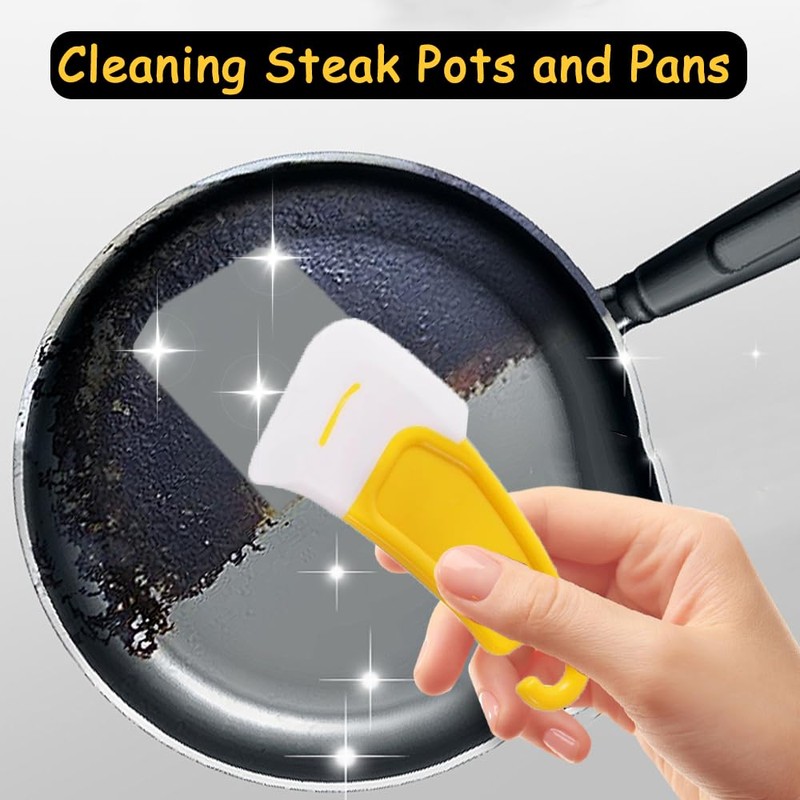 MayFancy 3PCS Food Grade Silicone Pan Scraper Set, Multifunctional Kitchen