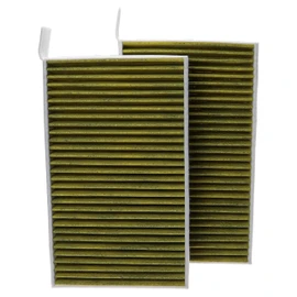 vhbw 2 x cabin filter replacement for Mann-Filter FP 25 015 for cars – with activated carbon