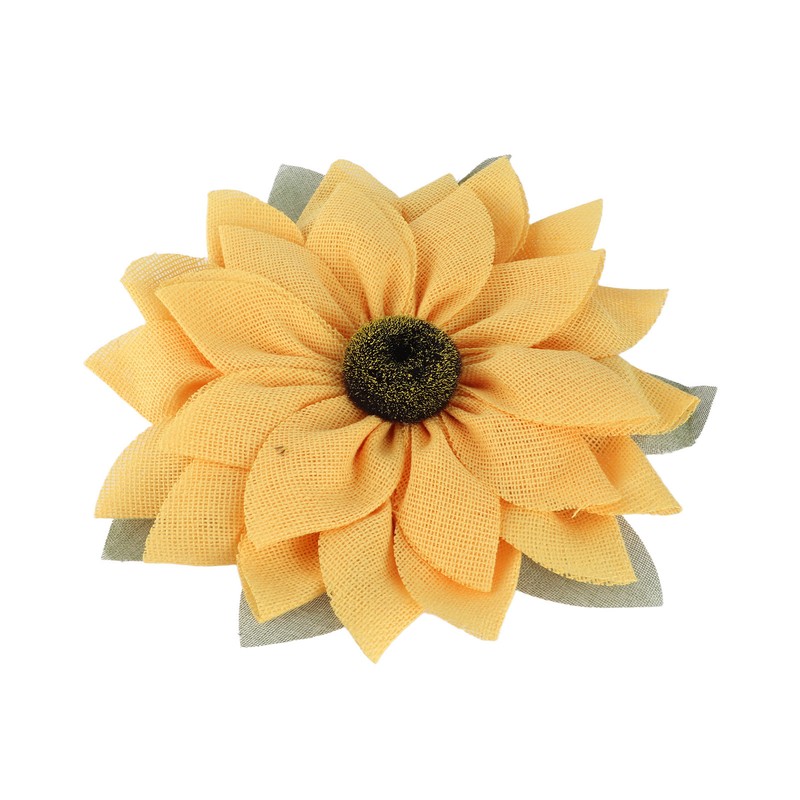 Artificial Sunflower Wreath Wall Hanging Sunflowers Ornament for Farmhouse Door