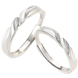 Nicoiro Simple Pairing S925 [NSPR145] Matching Couple Matching, Metal