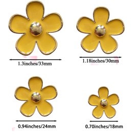 Daisy Air Vent Clips, 4 Pcs Cute Flower Air Conditioning Outlet Clip, Air Freshener Charm, Interior Decor Accessories for Women (Yellow)