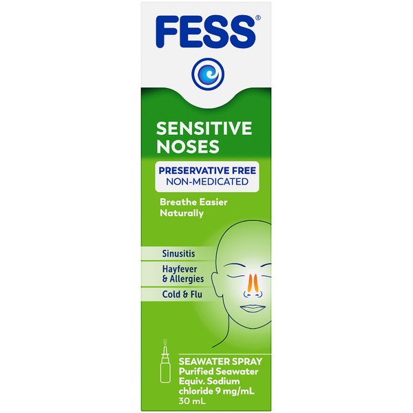 FESS Sensitive Noses Seawater Nasal Spray 30ml