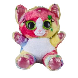 Heinrich Bauer 14244 Glitter Lashy Cat Plush Toy, 20 cm, Coloured, Multi Color