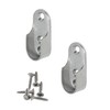 Gedotec Wardrobe Rail Bearing Oval 30 x 15 mm Set