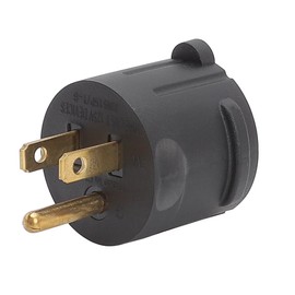Nema 15 Amp to 20 Amp Plug Adapter Listed NEMA 5-15P to 5-15/20R +6-15/20R (Comb 20Amp T Blade) 15 Amp Household Plug to 20 Amp T-Blade AC Power Adapter Black