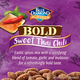Blue Diamond Almonds, Bold Sweet Thai Chili, 6 Ounce (Pack of 12)