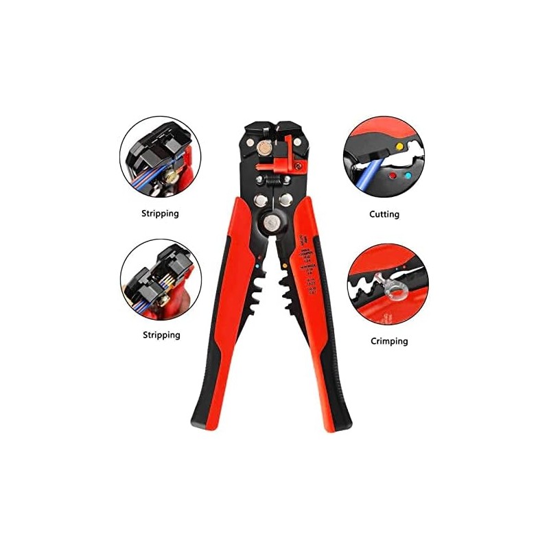 Pelacables de 8 pulgadas Alicates pelacables automáticos Herramienta de sujeción