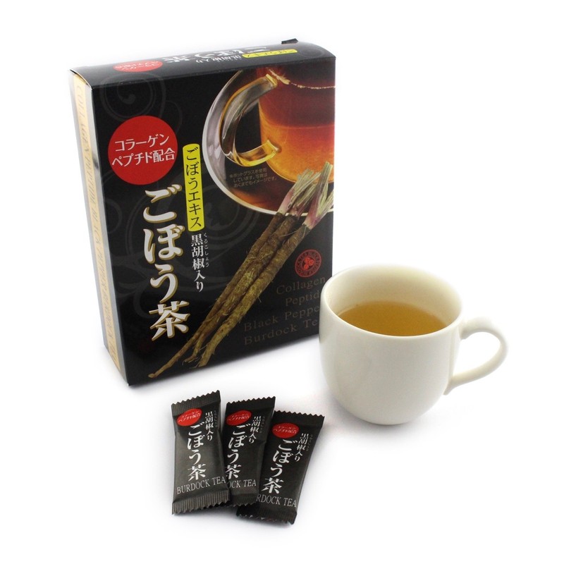 Nihon Sanmi Collagen Peptide Blended Burdock Tea with Black Pepper