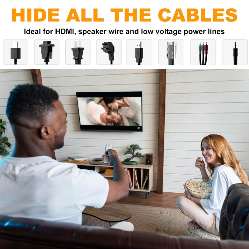 Xiuouix TV Cord Hider for Wall Mounted TV,in Wall Cable