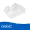 Kenney Plastic Shower Soap Bar Holder, Clear