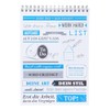 PRICARO Vintage A5 Spiral Bound Notepad (Pack of 3)