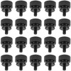 HELIFOUNER 20 Pieces 6-32 Thread, Black Color Anodized Aluminum Computer