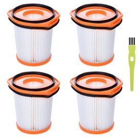 WS642AE Filter Replacement for Shark Wandvac Self-Empty System WS642AE Ultra-Lightweight Powerful Cordless Stick Vacuum (4 Pack)