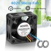 WDERAIR 40mm x 20mm Micro 12V Brushless 4PIN PWM High