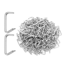1000Pcs 3/4" Galvanized Hog Rings Assortment Kit, Professional Hog Rings Installation Kit for Bungee Shock, Cords, Animal Pet Cages