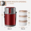 82oz Thermo Container For Hot Food, 3 Tier Wide Mouth