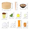 NUOBESTY Chinese Breakfast Pretend Play Food Sets for Kids Kitchen