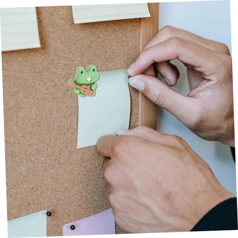 BCOATH 20Pcs Frog Guitar Thumb Tacks Cute Decorative Push Pins