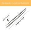 5x Dissecting Stainless Steel Straight Needle, Vollmetall, 1 A quality