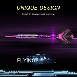 Lavishio Soft Tip Darts Sets - Soft Tip Darts for Electronic Dartboard Plastic Tip Darts Set with Aluminum Shafts + Extra 3 Dart Flights 3 Replace Plastic Shafts (Pink)