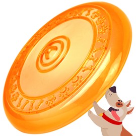 rootsnoot Frisbee for Dogs, Soft and Super Stable, Floatable, Especially Tooth, Gentle, Free from Harmful Substances (Neon - Orange)