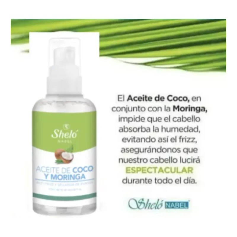 Aceite De Coco Y Moringa Anti-frizz Mejora Tu Cabello 60
