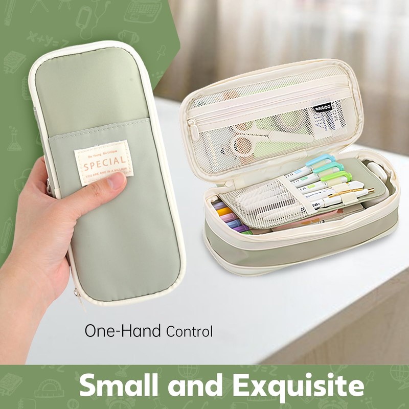 PUPTILY PUPTILY Pencil Case, Large Capacity Aesthetic Pencil Cases with